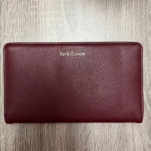 Lark & Ives Burgundy Vegan Leather Wallet
